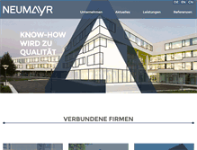 Tablet Screenshot of neumayr.de